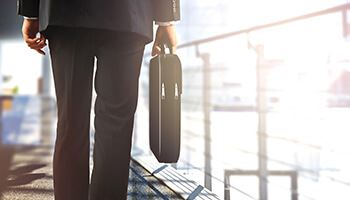 Man carrying a brief case